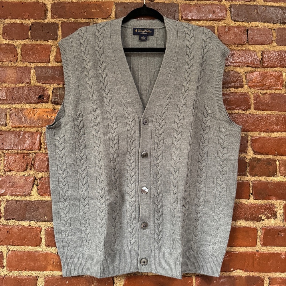 Brooks Brothers button down vest